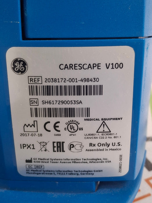 GE Healthcare GE Healthcare Dinamap V100 - NIBP, SpO2 Vital Signs Monitor Patient Monitors reLink Online