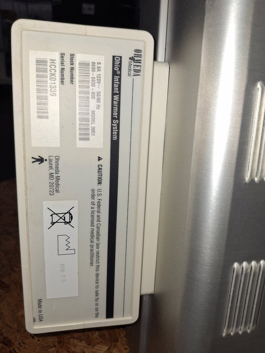 Ohmeda Medical Ohmeda Medical Ohio 3051 Infant Warmer Infant Warmers and Incubators reLink Online