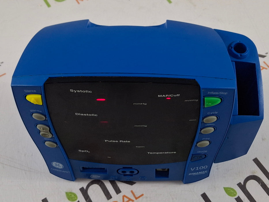 GE Healthcare Dinamap V100 - NIBP, SpO2, Temp Vital Signs Monitor