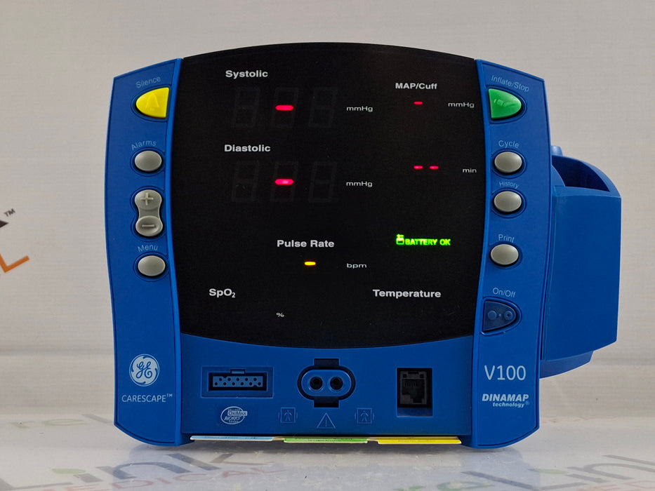 GE Healthcare Dinamap V100 - NIBP, SpO2, Temp Vital Signs Monitor