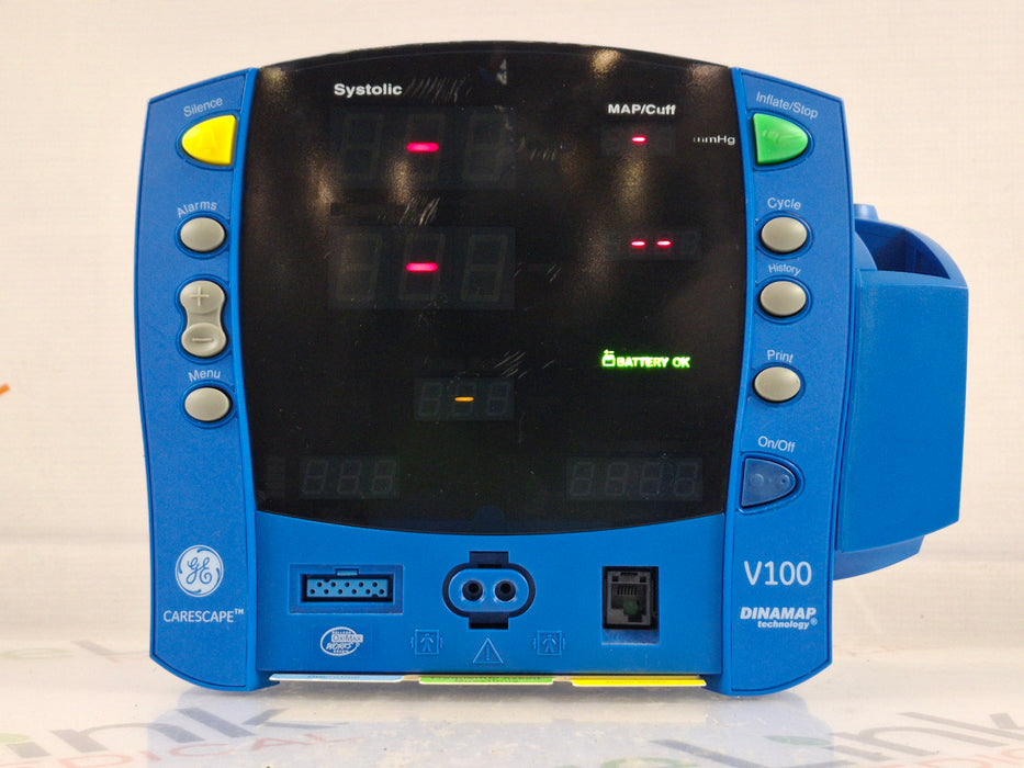 GE Healthcare Dinamap V100 - NIBP, SpO2, Temp Vital Signs Monitor