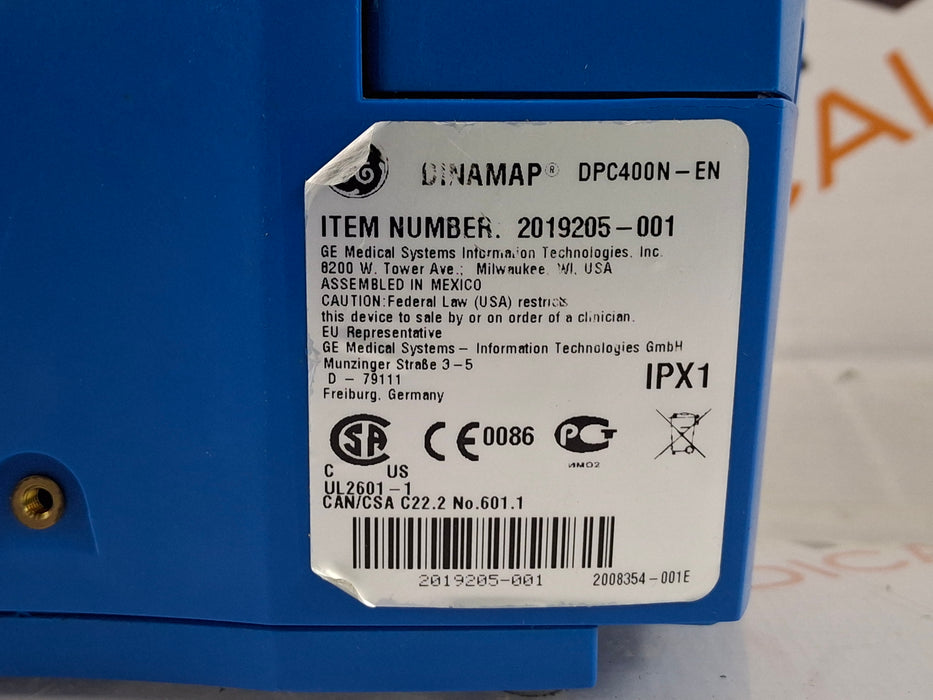 GE Healthcare Dinamap V100 - NIBP, SpO2, Temp Vital Signs Monitor