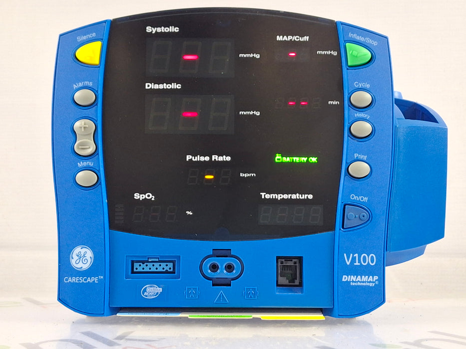 GE Healthcare Dinamap V100 - NIBP, SpO2, Temp Vital Signs Monitor