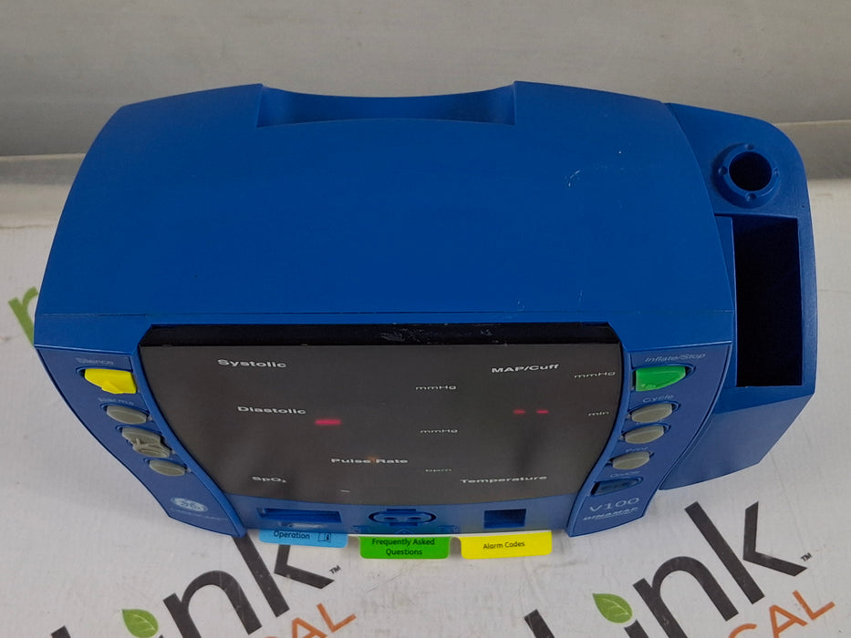 GE Healthcare Dinamap V100 - NIBP, SpO2, Temp Vital Signs Monitor
