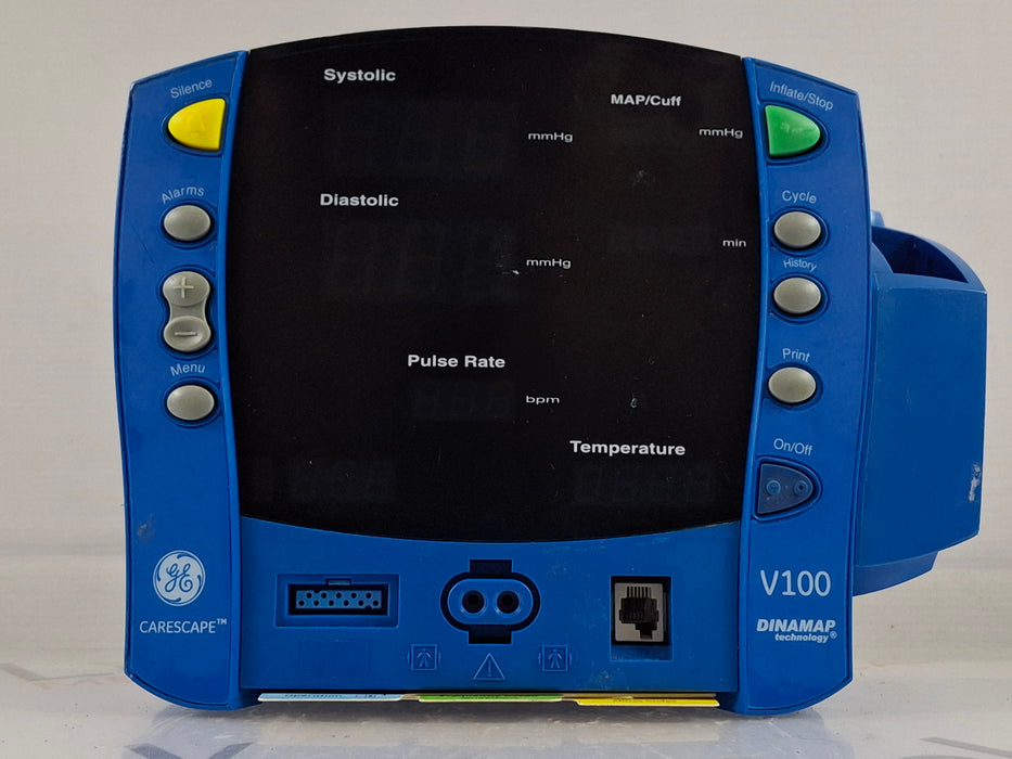 GE Healthcare Dinamap V100 - NIBP, SpO2, Temp Vital Signs Monitor