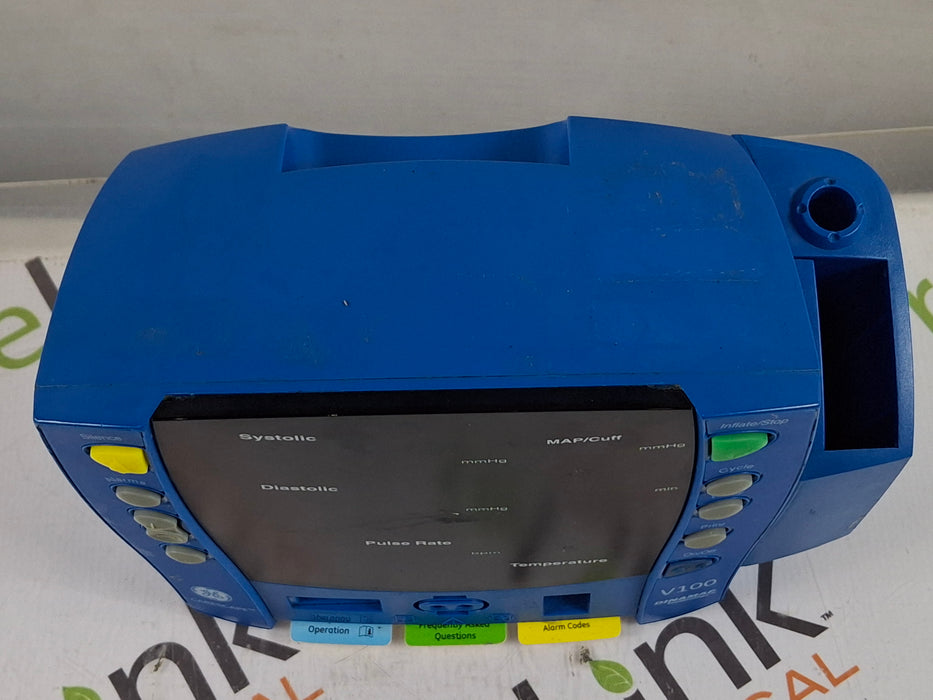 GE Healthcare Dinamap V100 - NIBP, SpO2, Temp Vital Signs Monitor