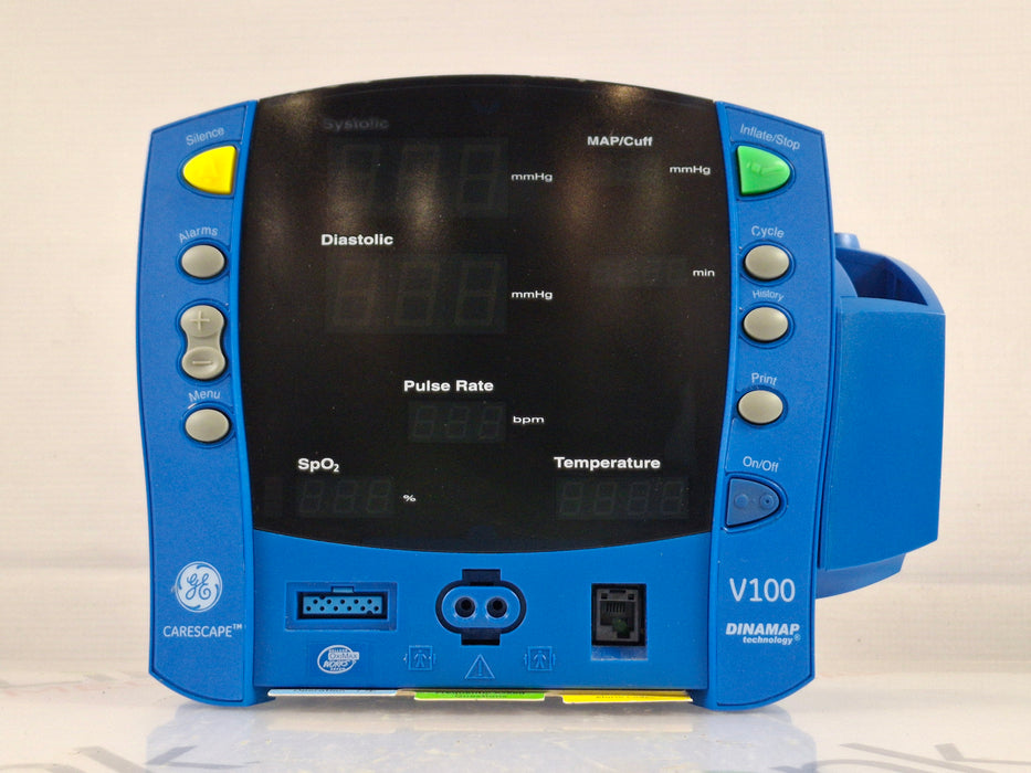 GE Healthcare Dinamap V100 - NIBP, SpO2, Temp Vital Signs Monitor
