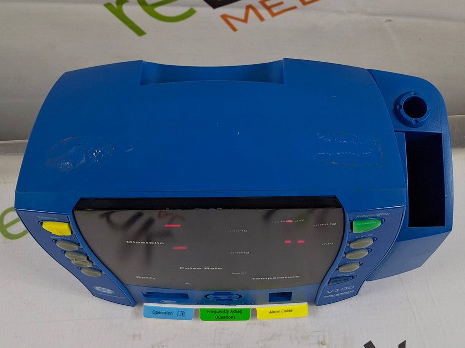 GE Healthcare Dinamap V100 - NIBP, SpO2, Temp Vital Signs Monitor
