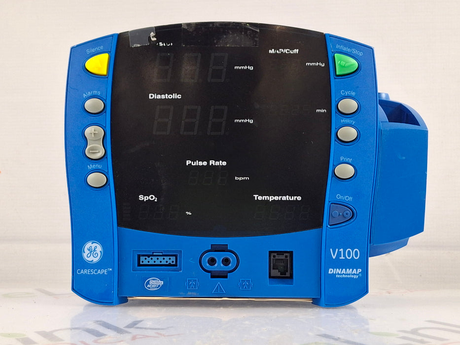 GE Healthcare Dinamap V100 - NIBP, SpO2, Temp Vital Signs Monitor
