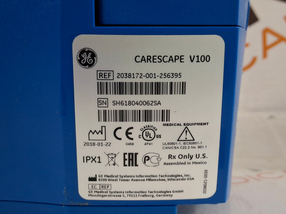 GE Healthcare Dinamap V100 - NIBP, SpO2, Temp Vital Signs Monitor