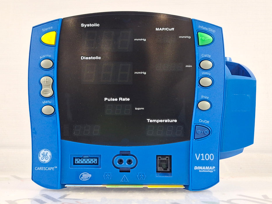 GE Healthcare Dinamap V100 - NIBP, SpO2, Temp Vital Signs Monitor