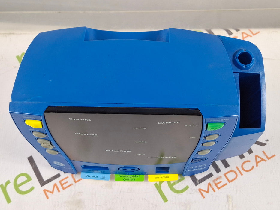 GE Healthcare Dinamap V100 - NIBP, SpO2, Temp Vital Signs Monitor