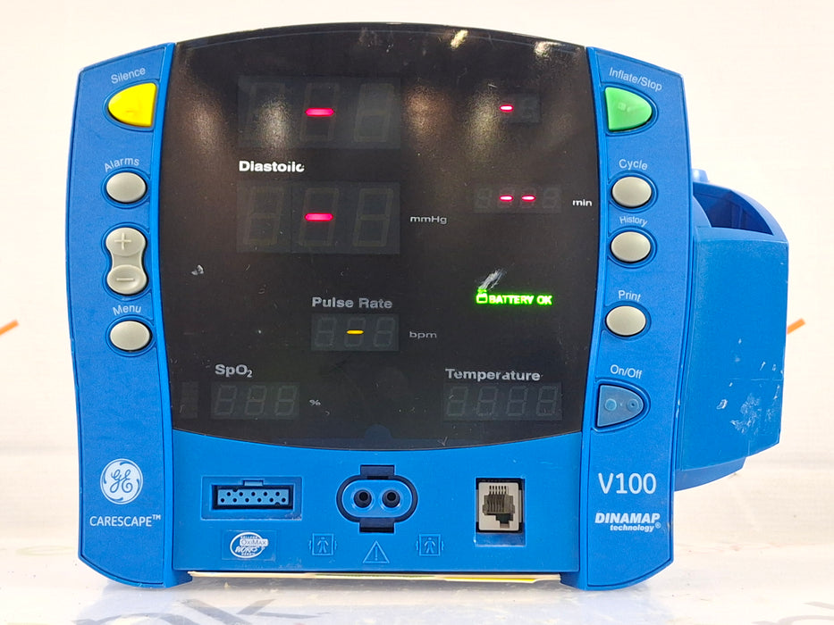 GE Healthcare Dinamap V100 - NIBP, SpO2, Temp Vital Signs Monitor