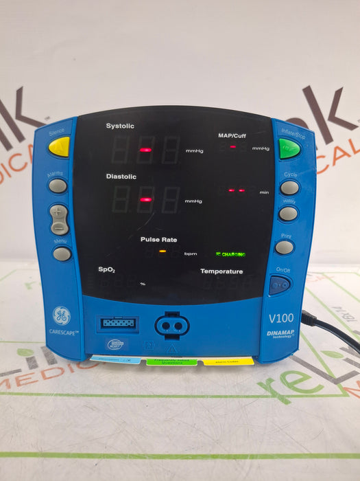 GE Healthcare GE Healthcare Dinamap V100 - NIBP, SpO2 Vital Signs Monitor Patient Monitors reLink Online