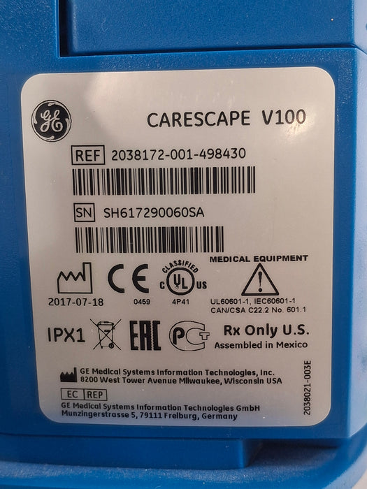 GE Healthcare GE Healthcare Dinamap V100 - NIBP, SpO2 Vital Signs Monitor Patient Monitors reLink Online