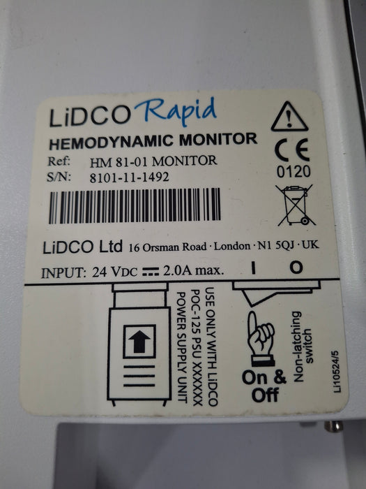 LiDCO Ltd Rapid HemoDynamic Monitor
