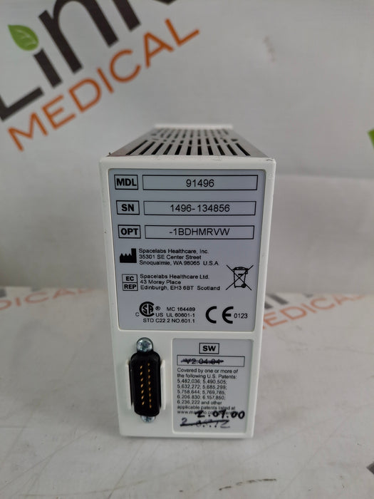 Spacelabs Healthcare Spacelabs Healthcare 91496 Multiparameter Module Patient Monitors reLink Online