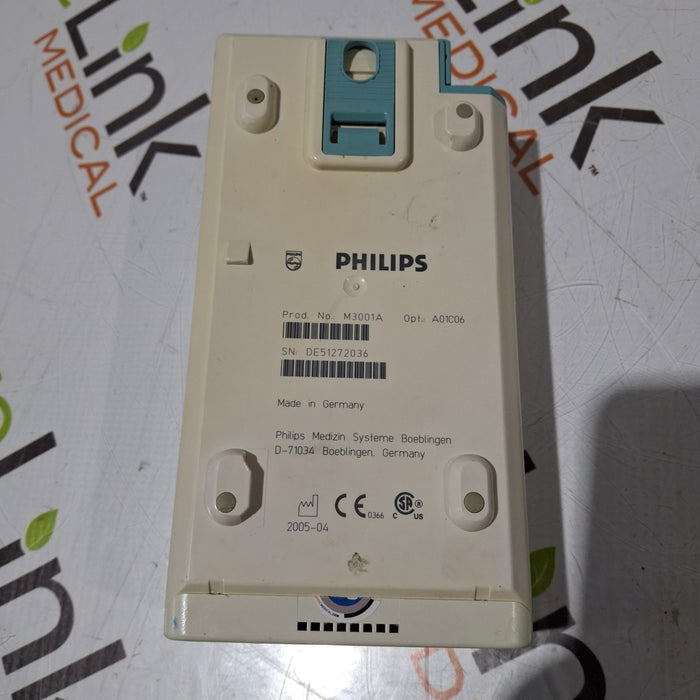 Philips M3001A-A01C06 Fast SpO2, NIBP, ECG, Temp, IBP MMS Module