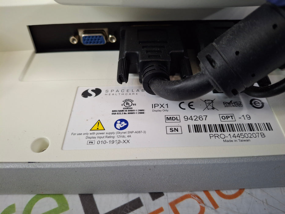 Spacelabs Healthcare Xprezzon 94267 Opt-19 Patient Monitor
