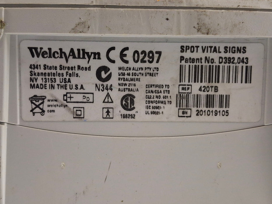 Welch Allyn Spot 420 - NIBP, Temp Vital Signs Monitor