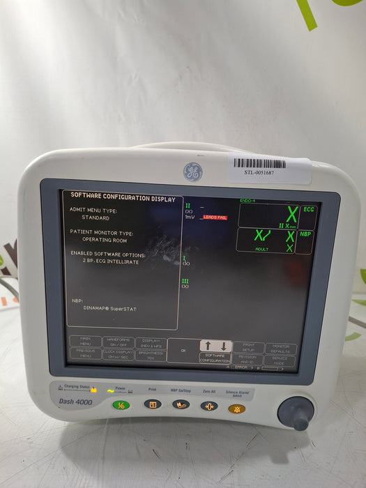 GE Healthcare Dash 4000 - GE/Nellcor SpO2 Patient Monitor