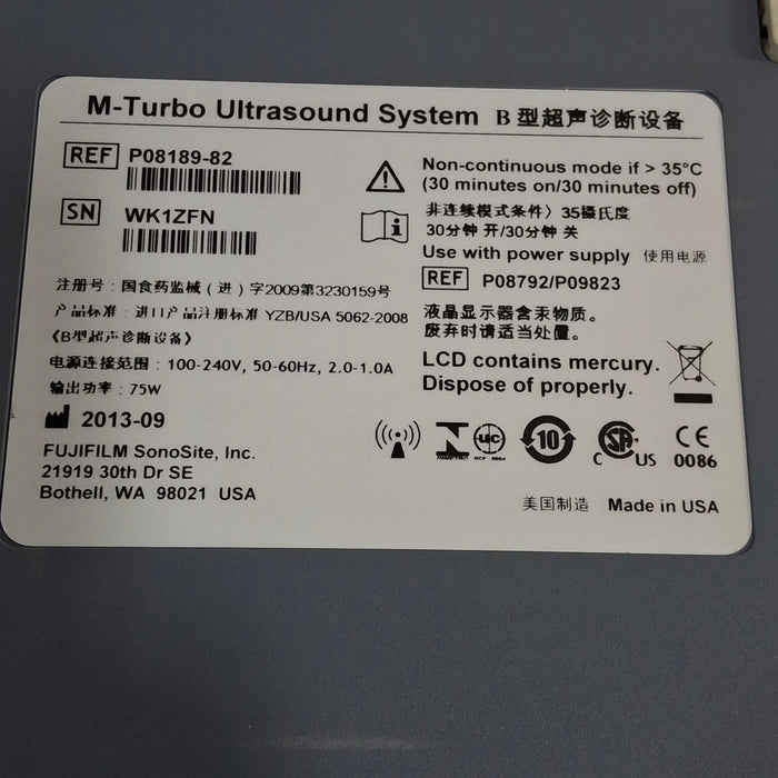Sonosite M-Turbo Ultrasound
