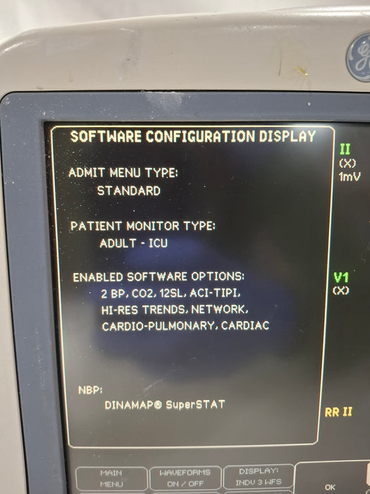 GE Healthcare Dash 4000 - GE/Nellcor SpO2 Patient Monitor