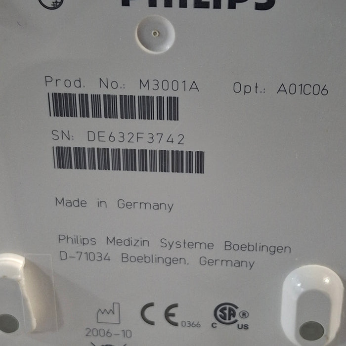 Philips M3001A-A01C06 Fast SpO2, NIBP, ECG, Temp, IBP MMS Module