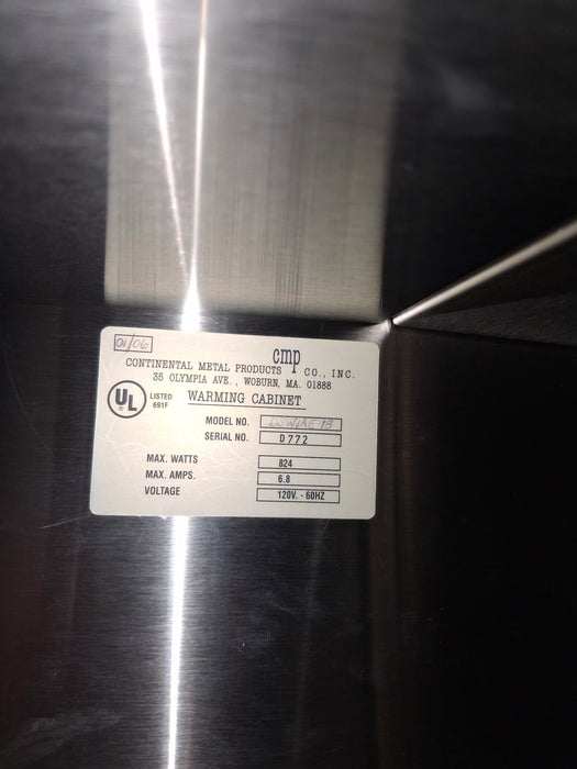 Continental Metal Products DSW1AE-18 Blanket Warmer