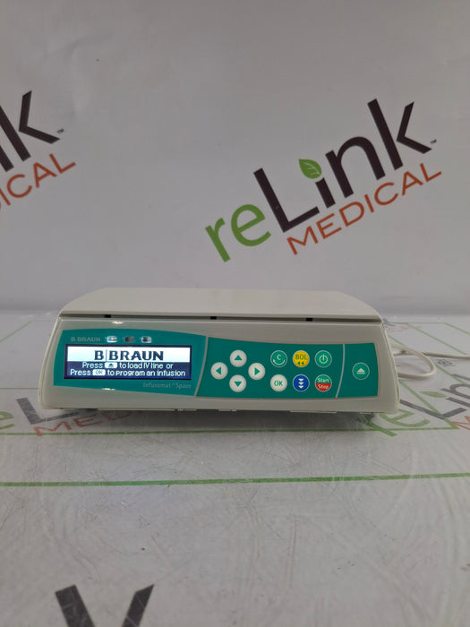 B. Braun Infusomat Space w/Pole Clamp & AC Adapter Infusion Pump