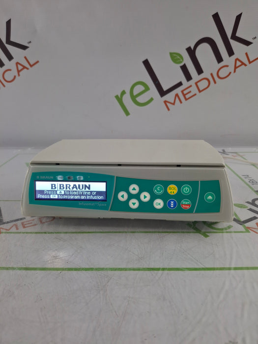B. Braun Infusomat Space w/Pole Clamp & AC Adapter Infusion Pump