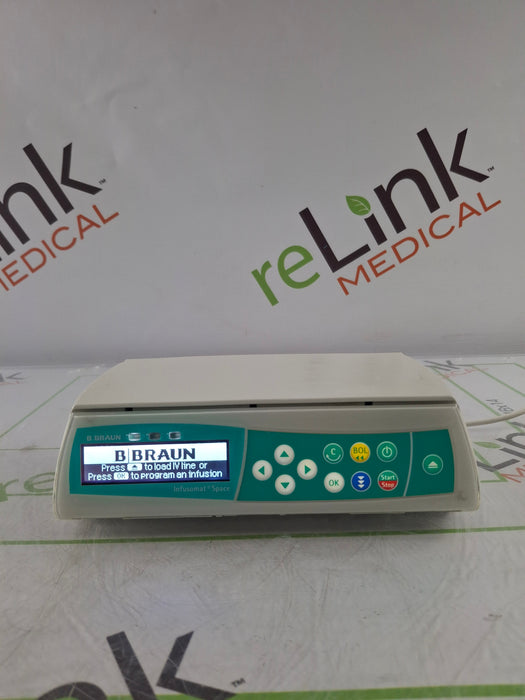B. Braun Infusomat Space w/Pole Clamp & AC Adapter Infusion Pump