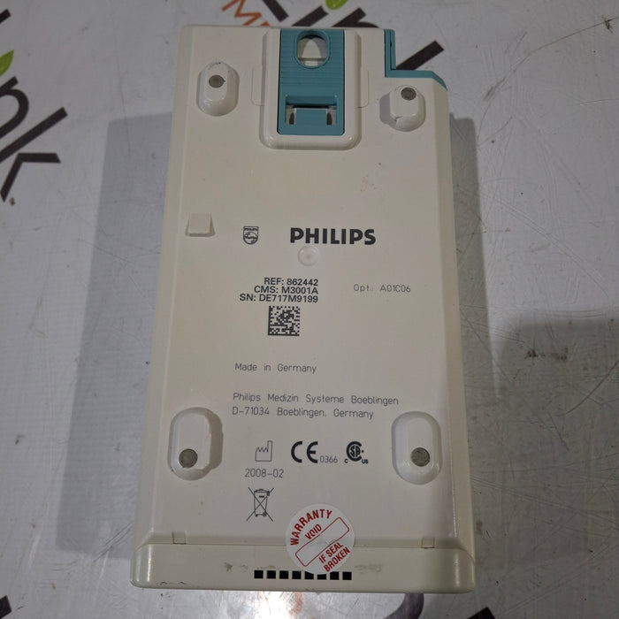 Philips M3001A-A01C06 Fast SpO2, NIBP, ECG, Temp, IBP MMS Module