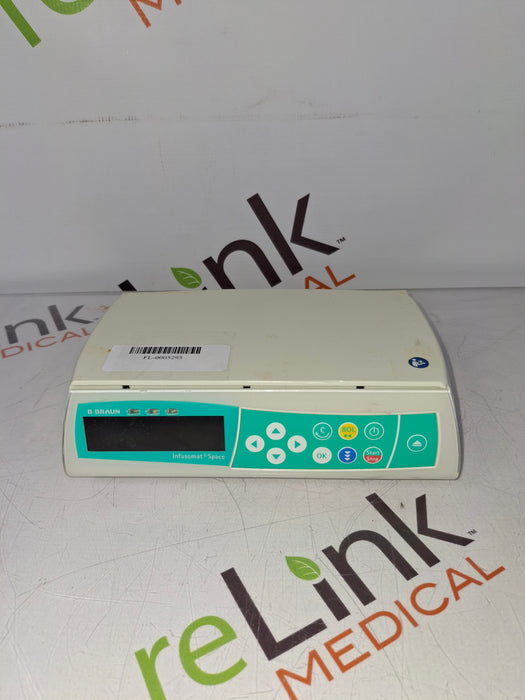 B. Braun Infusomat Space w/Pole Clamp & AC Adapter Infusion Pump