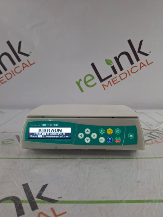 B. Braun Infusomat Space w/Pole Clamp & AC Adapter Infusion Pump