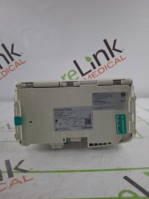 B. Braun Infusomat Space w/Pole Clamp & AC Adapter Infusion Pump