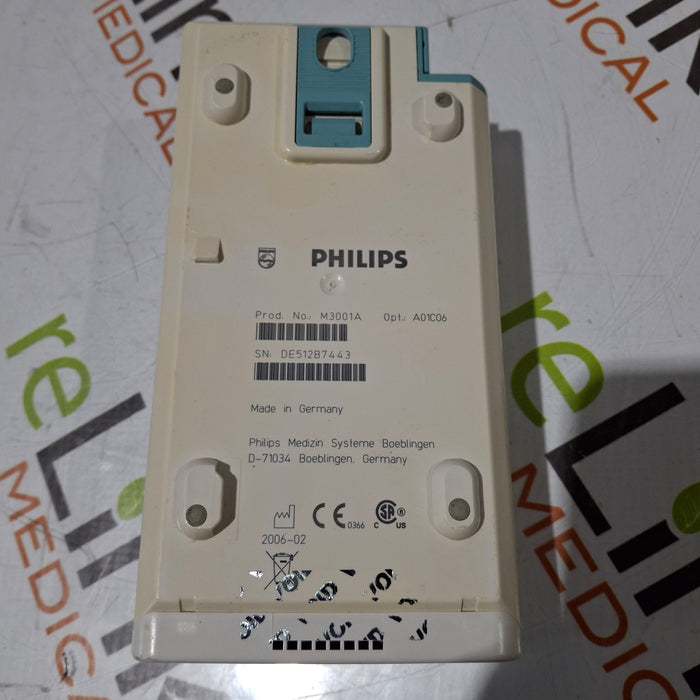 Philips M3001A-A01C06 Fast SpO2, NIBP, ECG, Temp, IBP MMS Module