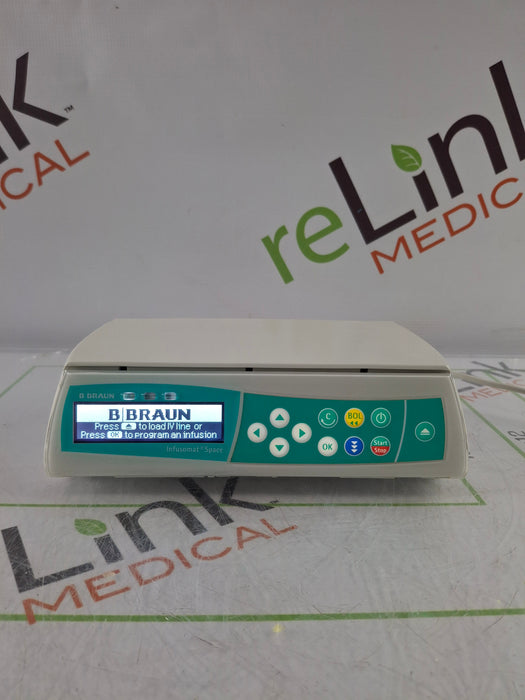 B. Braun Infusomat Space w/Pole Clamp & AC Adapter Infusion Pump