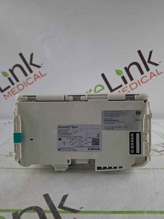 B. Braun Infusomat Space w/Pole Clamp & AC Adapter Infusion Pump