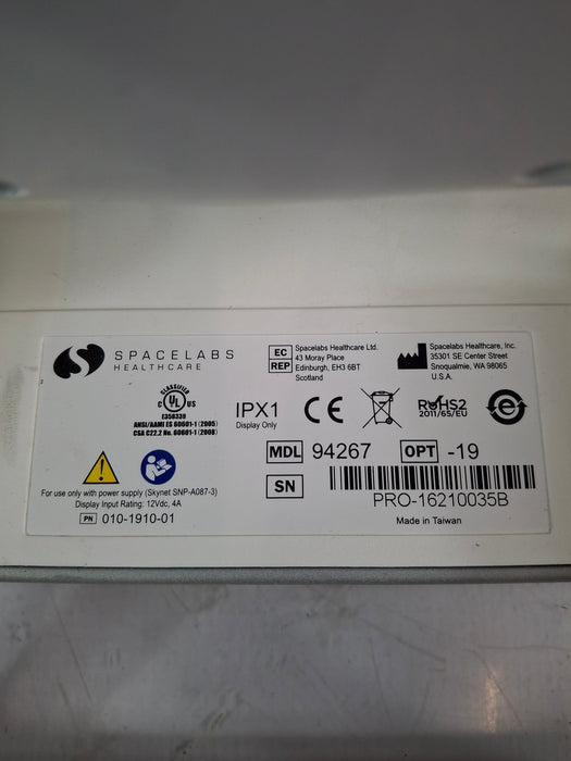 Spacelabs Healthcare Xprezzon 94267 Opt-19 Patient Monitor