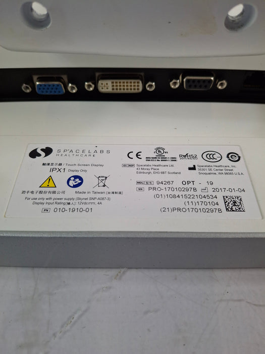 Spacelabs Healthcare Xprezzon 94267 Opt-19 Patient Monitor