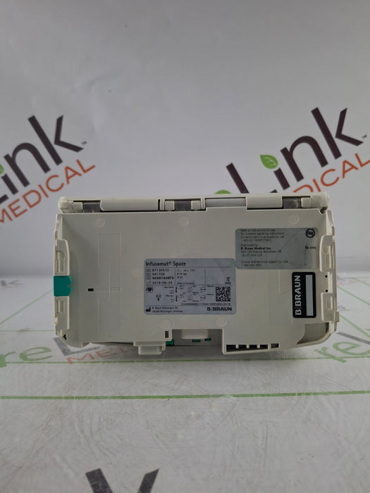 B. Braun Infusomat Space w/Pole Clamp & AC Adapter Infusion Pump