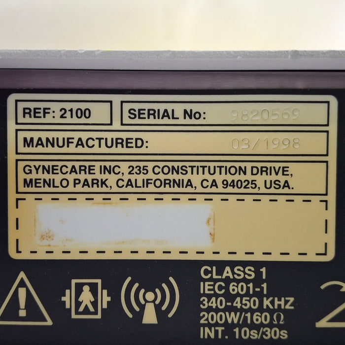Ethicon Inc. Gynecare VersaPoint Bipolar Electrosurgery Generator System