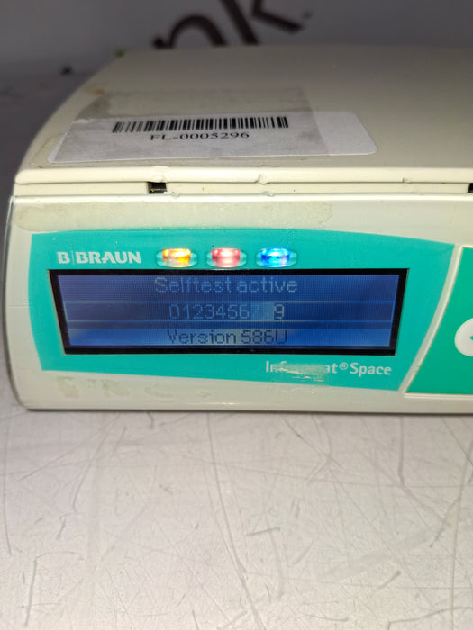 B. Braun Infusomat Space w/Pole Clamp & AC Adapter Infusion Pump