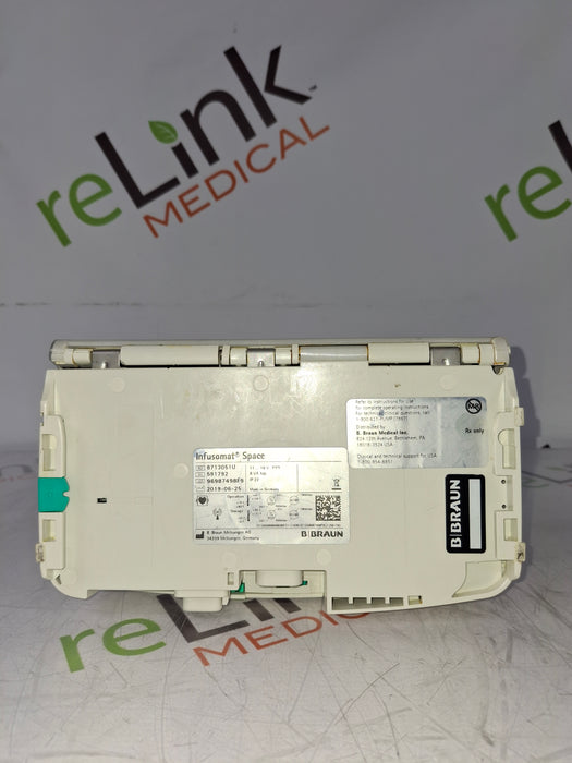 B. Braun Infusomat Space w/Pole Clamp & AC Adapter Infusion Pump