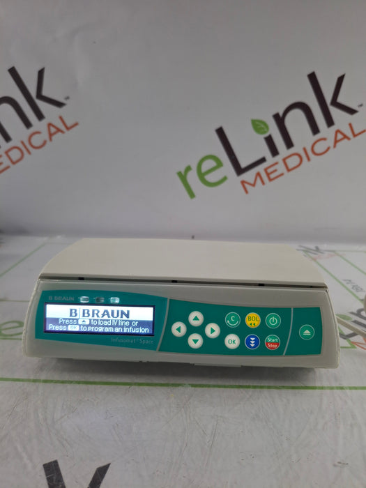 B. Braun Infusomat Space w/Pole Clamp & AC Adapter Infusion Pump