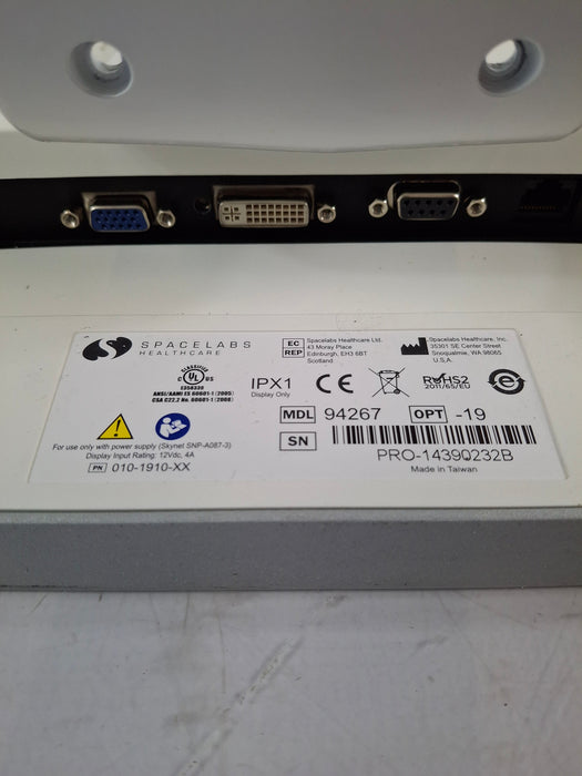 Spacelabs Healthcare Xprezzon 94267 Opt-19 Patient Monitor