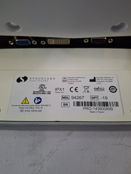 Spacelabs Healthcare Xprezzon 94267 Opt-19 Patient Monitor