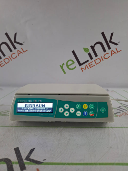 B. Braun B. Braun Infusomat Space w/Pole Clamp & AC Adapter Infusion Pump Infusion Pump reLink Online