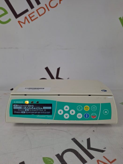 B. Braun Infusomat Space w/Pole Clamp & AC Adapter Infusion Pump